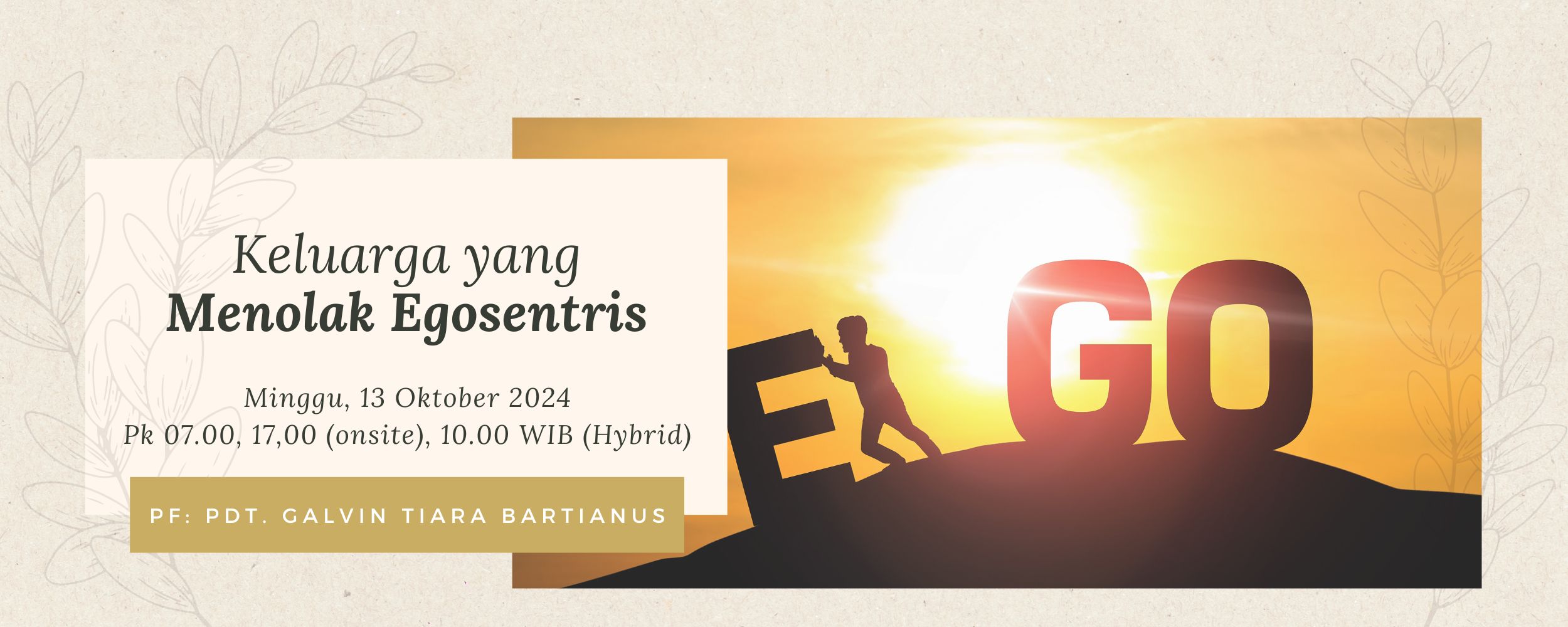 Banner Keluarga yang Menolak Egosentris