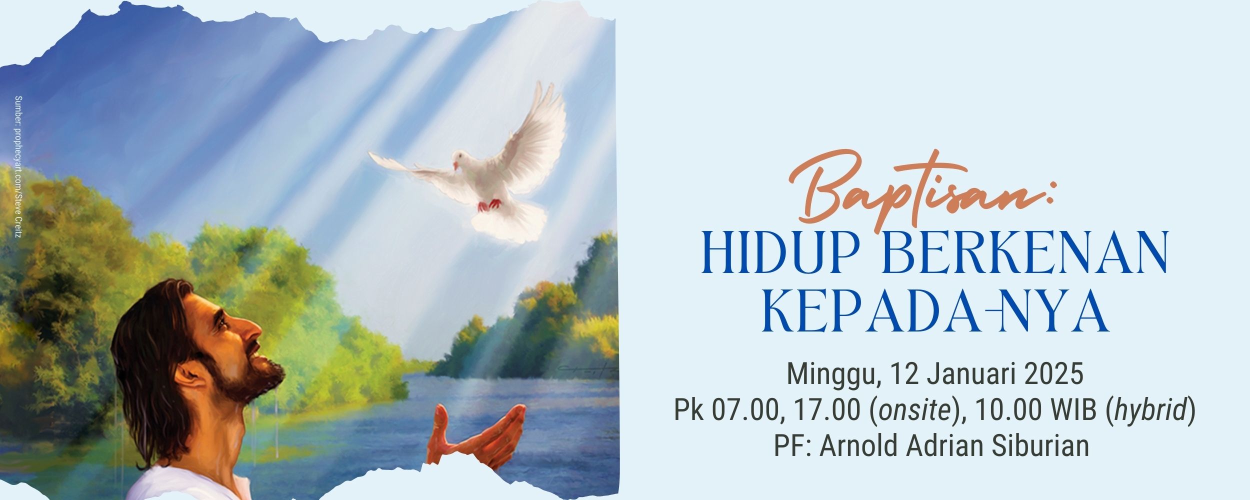 Banner Baptisan Hidup Berkenan Kepada-Nya