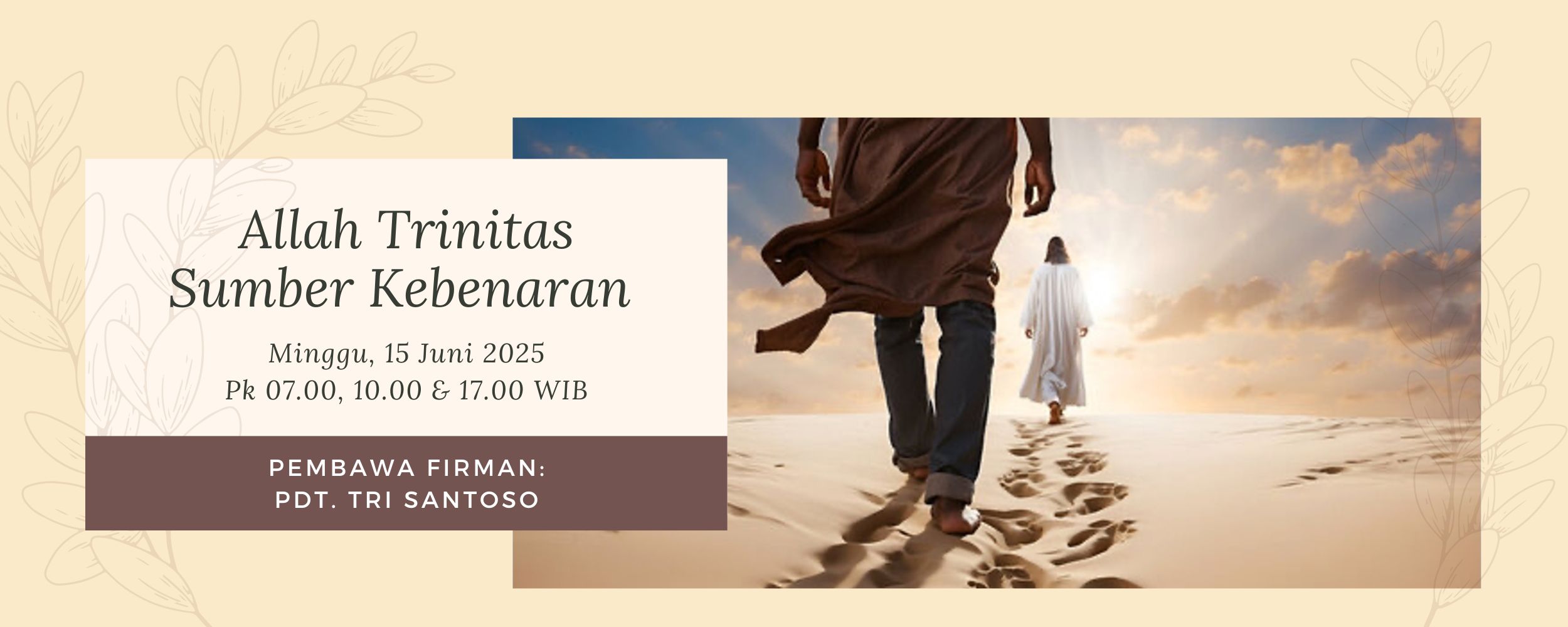 Banner Allah Trinitas Sumber Kebenaran