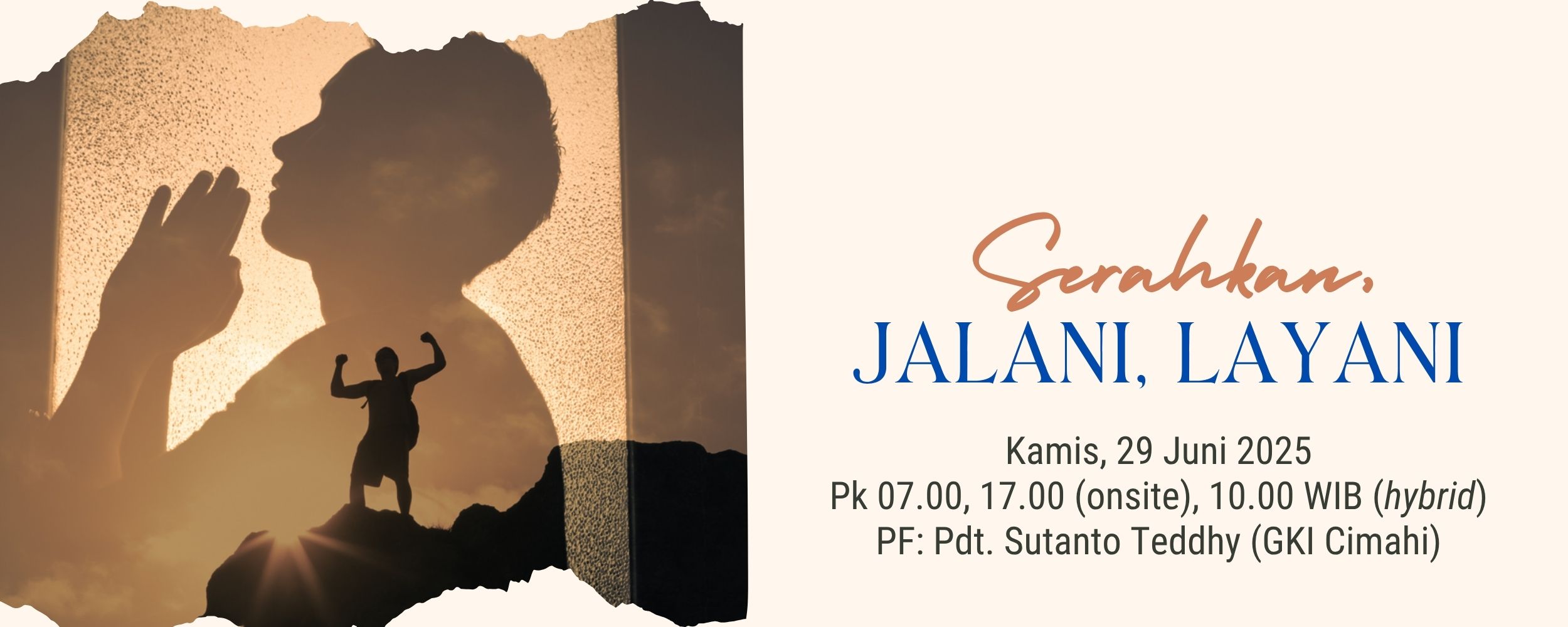 Banner Serahkan, Jalani, Layani