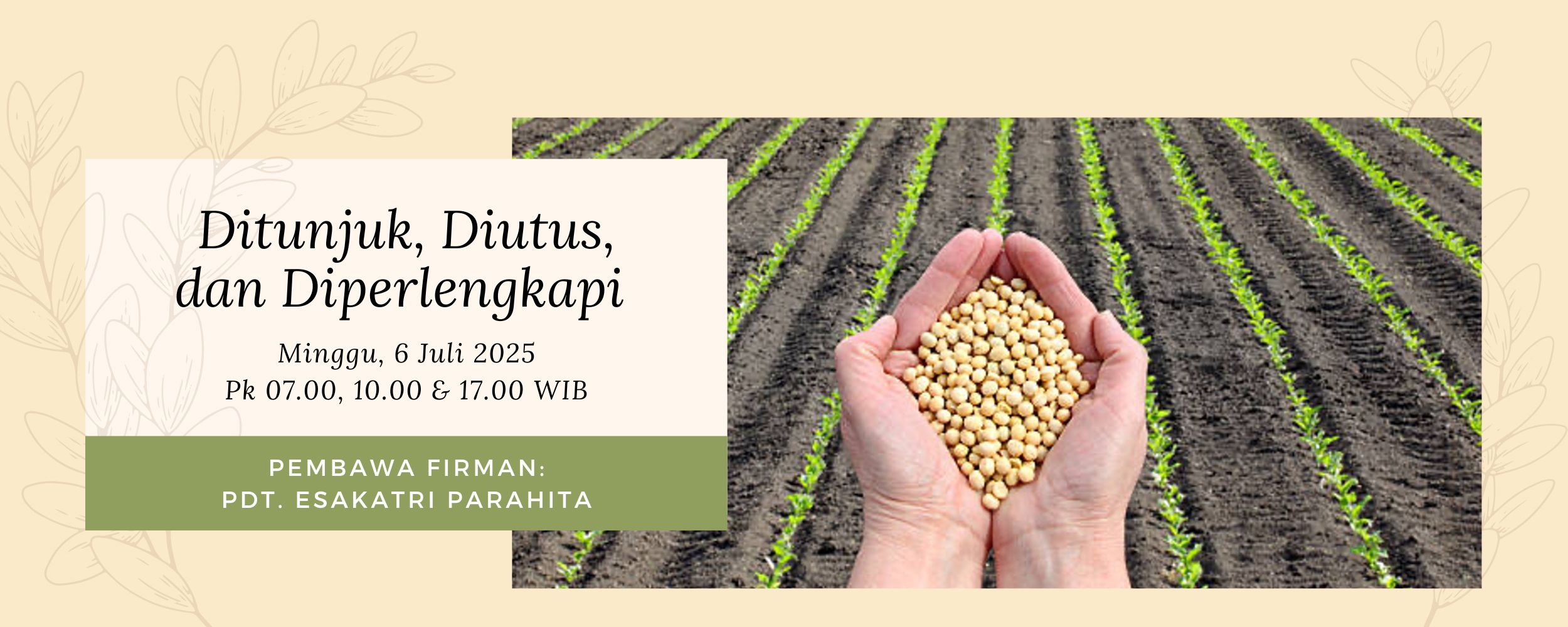 Banner Ditunjuk, Diutus, dan Diperlengkapi