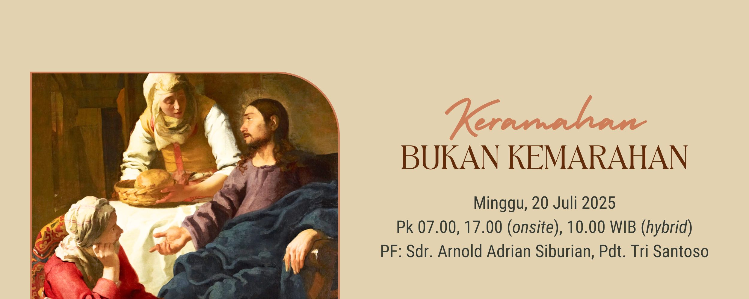 Keramahan, Bukan Kemarahan