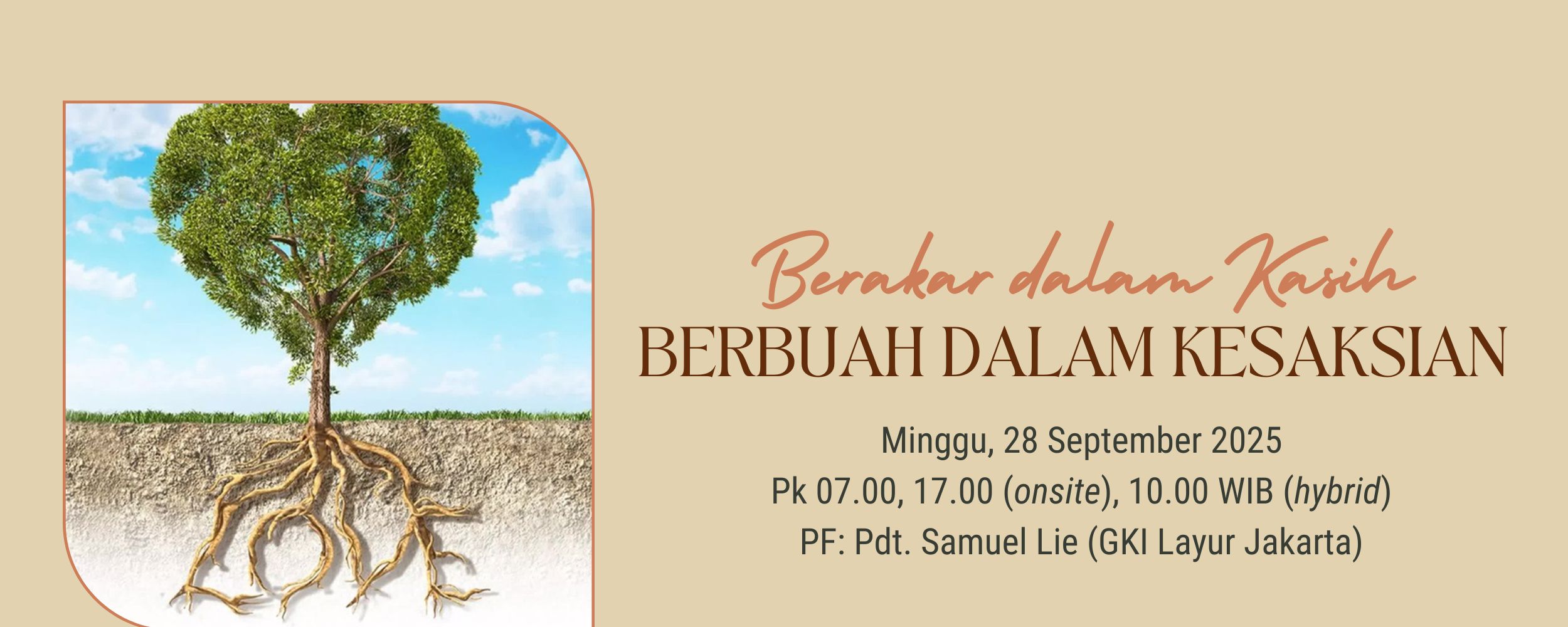 Berakar dalam Kasih, Berbuah dalam Kesaksian