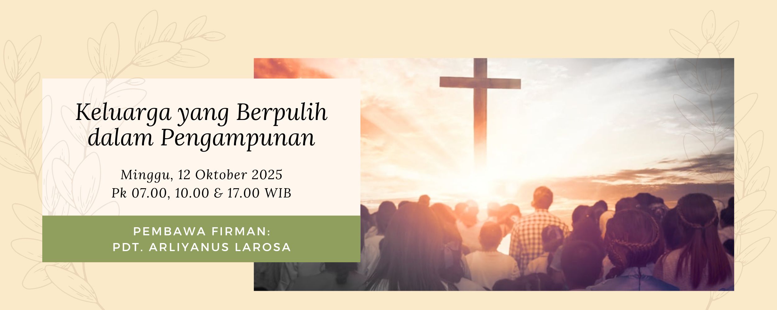 Banner Keluarga yang Berpulih dalam Pengampunan