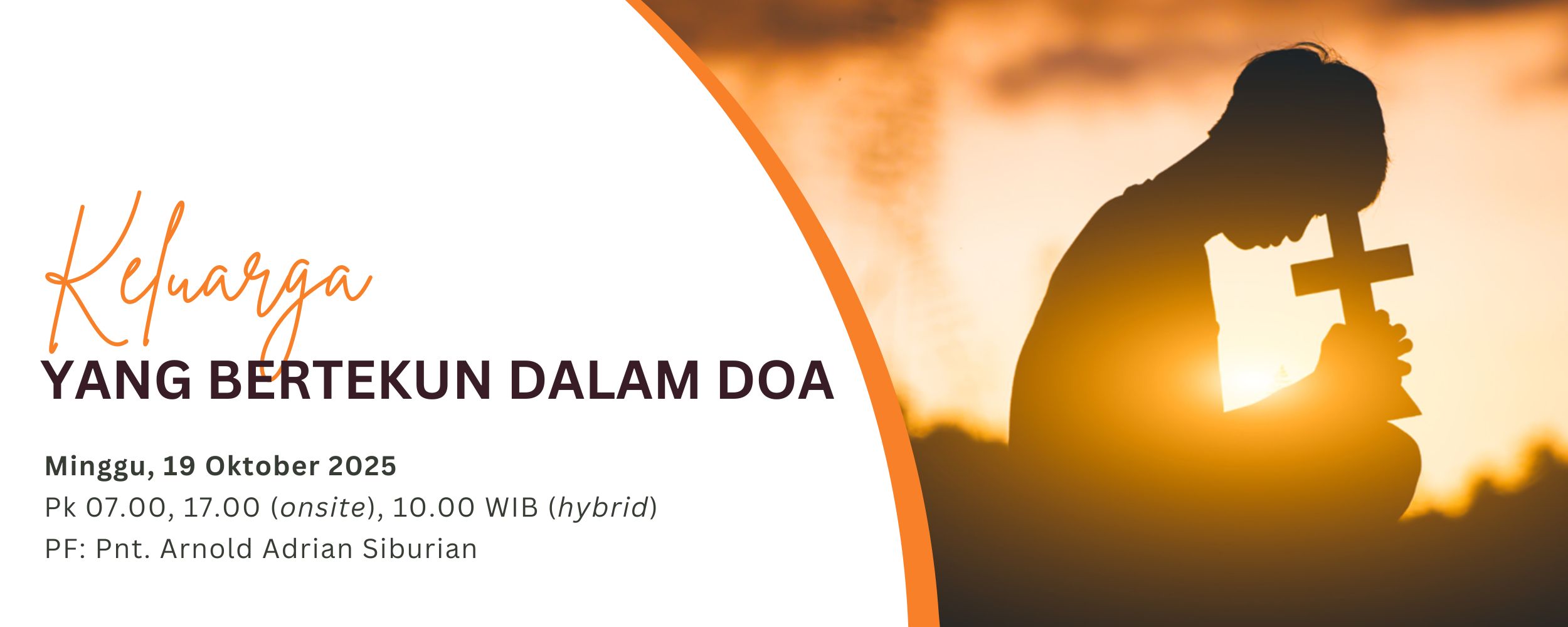 Banner Keluarga yang Bertekun dalam Doa