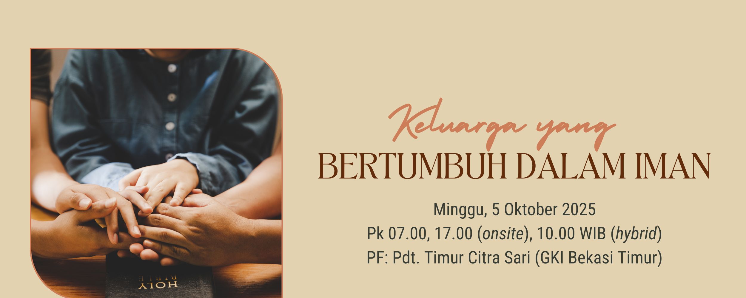 Keluarga yang Bertumbuh dalam Iman