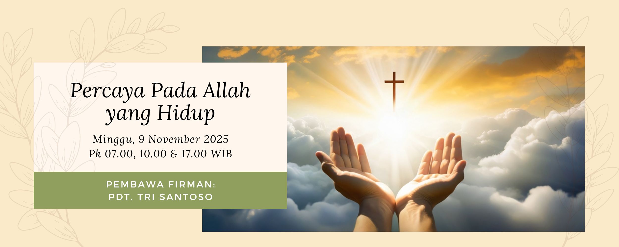 Banner Percaya Pada Allah Yang Hidup