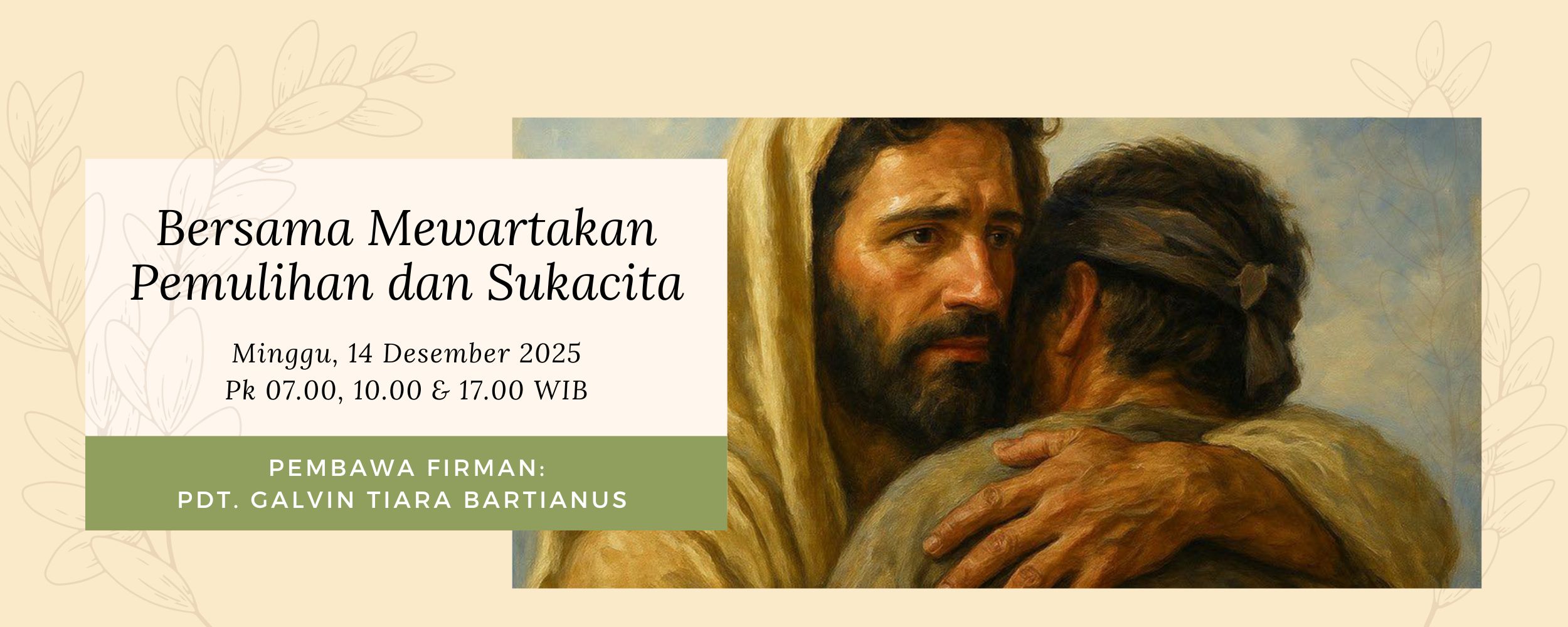 Banner Bersama Mewartakan Pemulihan dan Sukacita