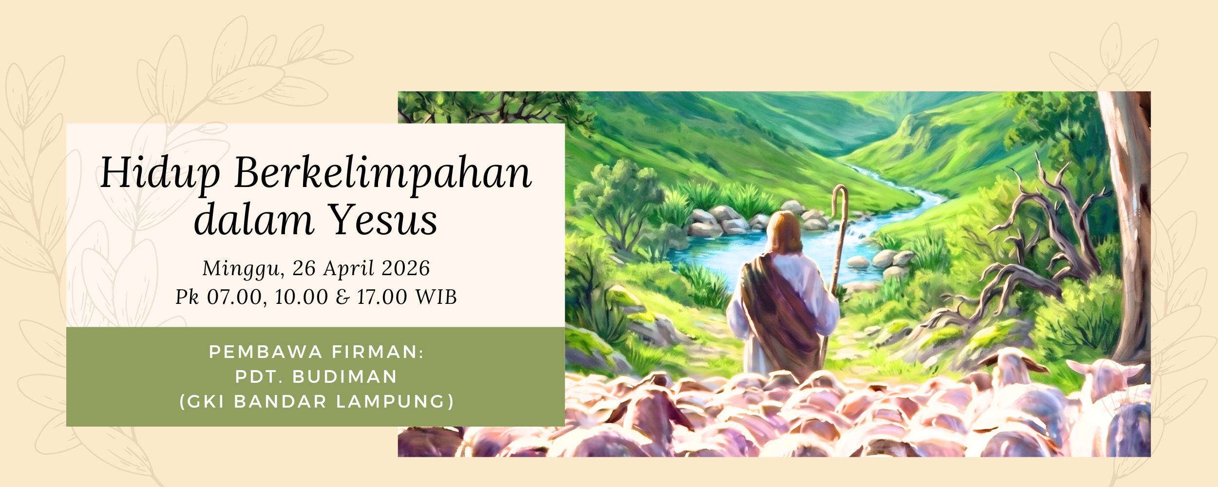 Banner Hidup Berkelimpahan dalam Yesus