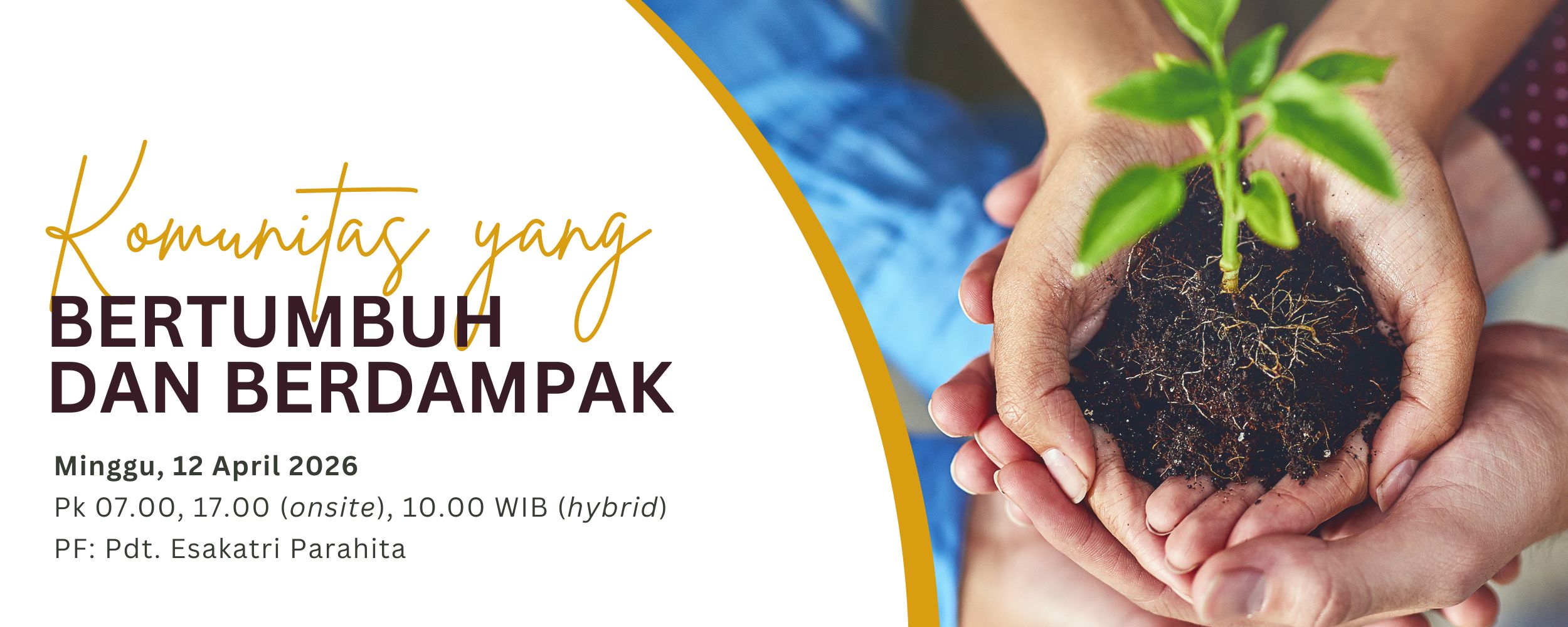 Banner Komunitas yang Bertumbuh dan Berdampak