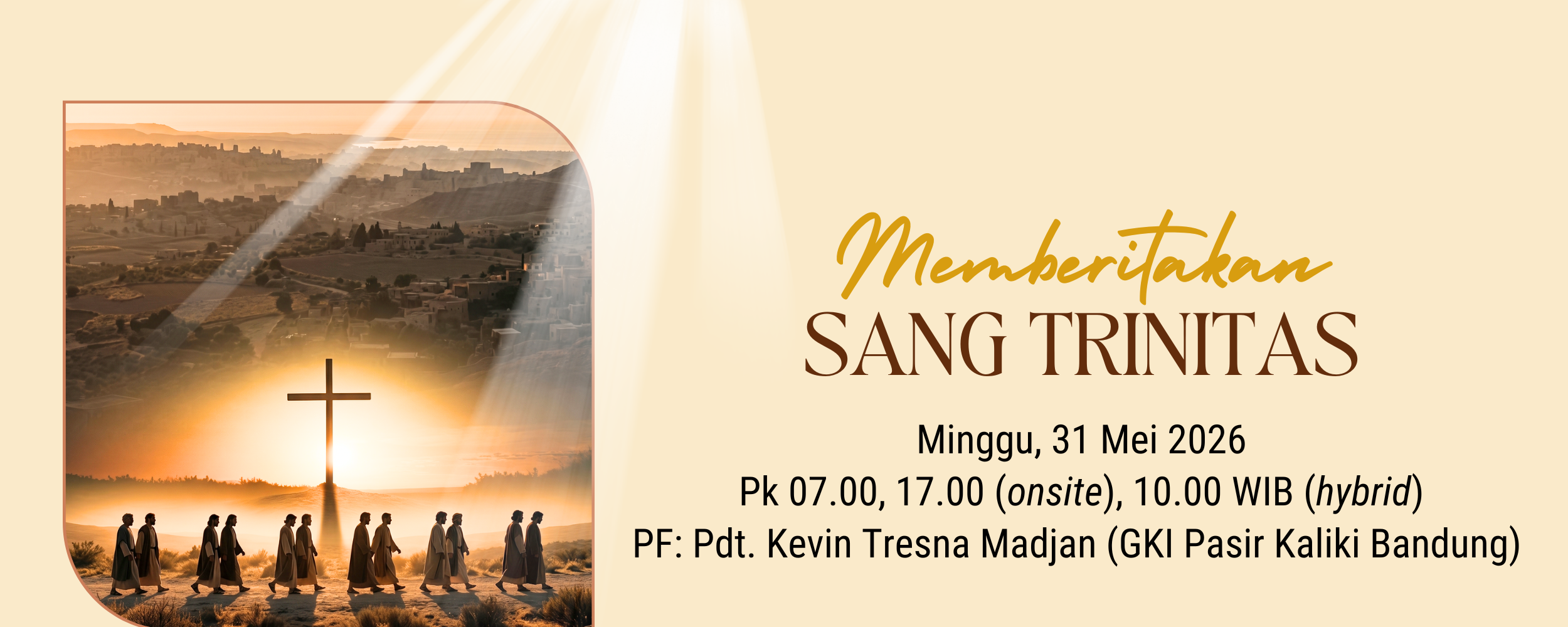 Banner Memberitakan Sang Trinitas