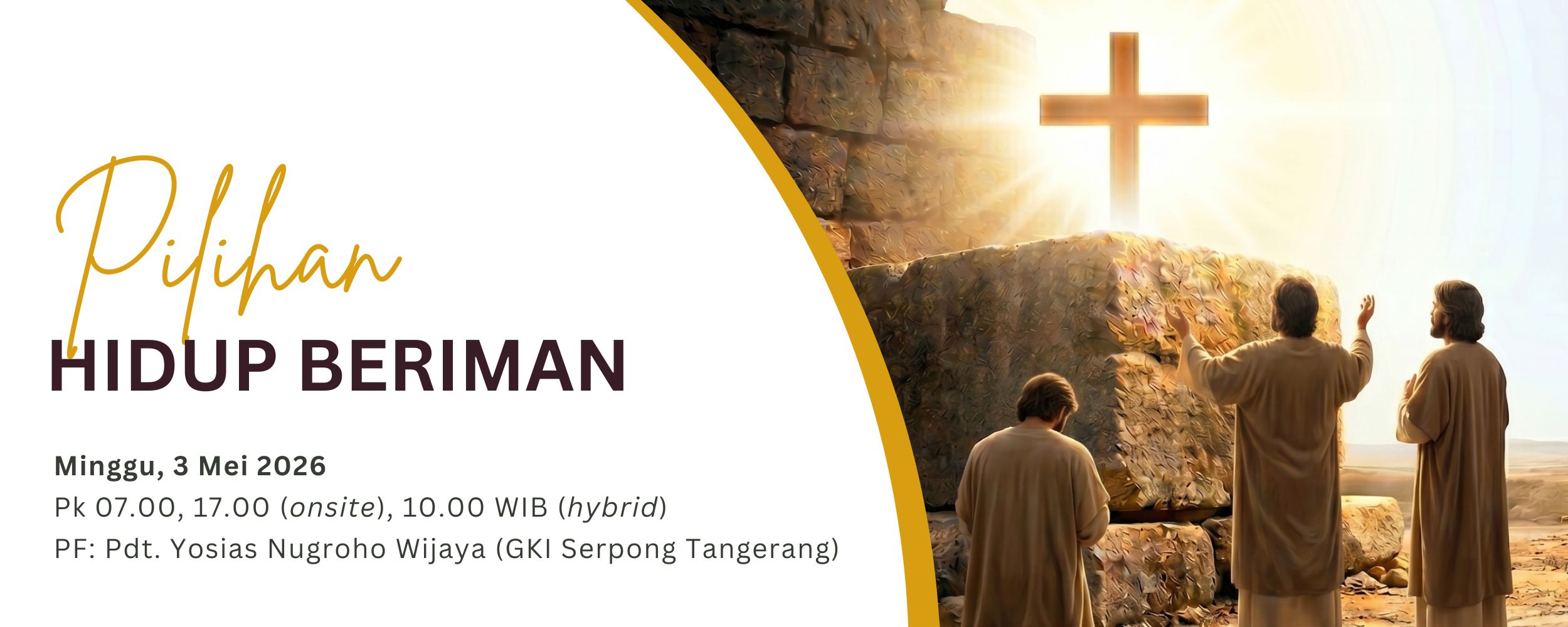 Banner Pilihan Hidup Beriman