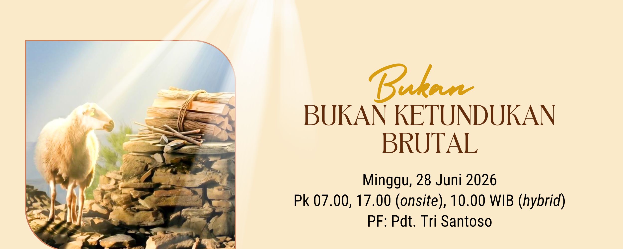 Banner Bukan Ketundukan Brutal