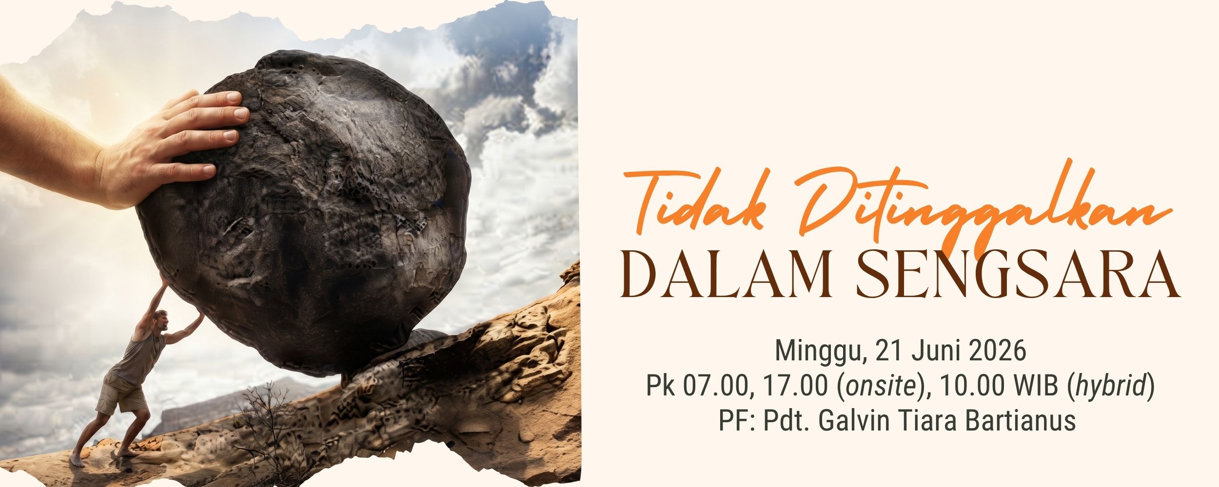 Banner Tak Ditinggalkan Dalam Sengsara
