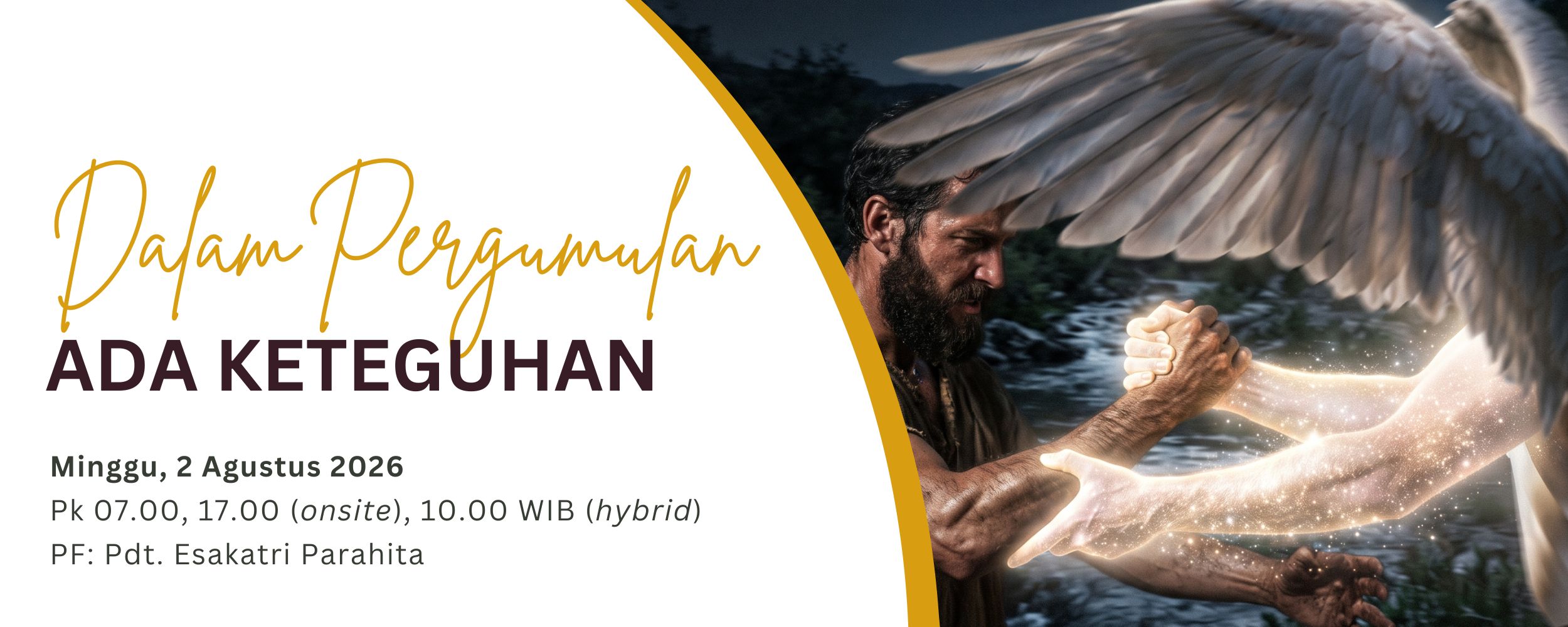 Banner Dalam Pergumulan Ada Keteguhan