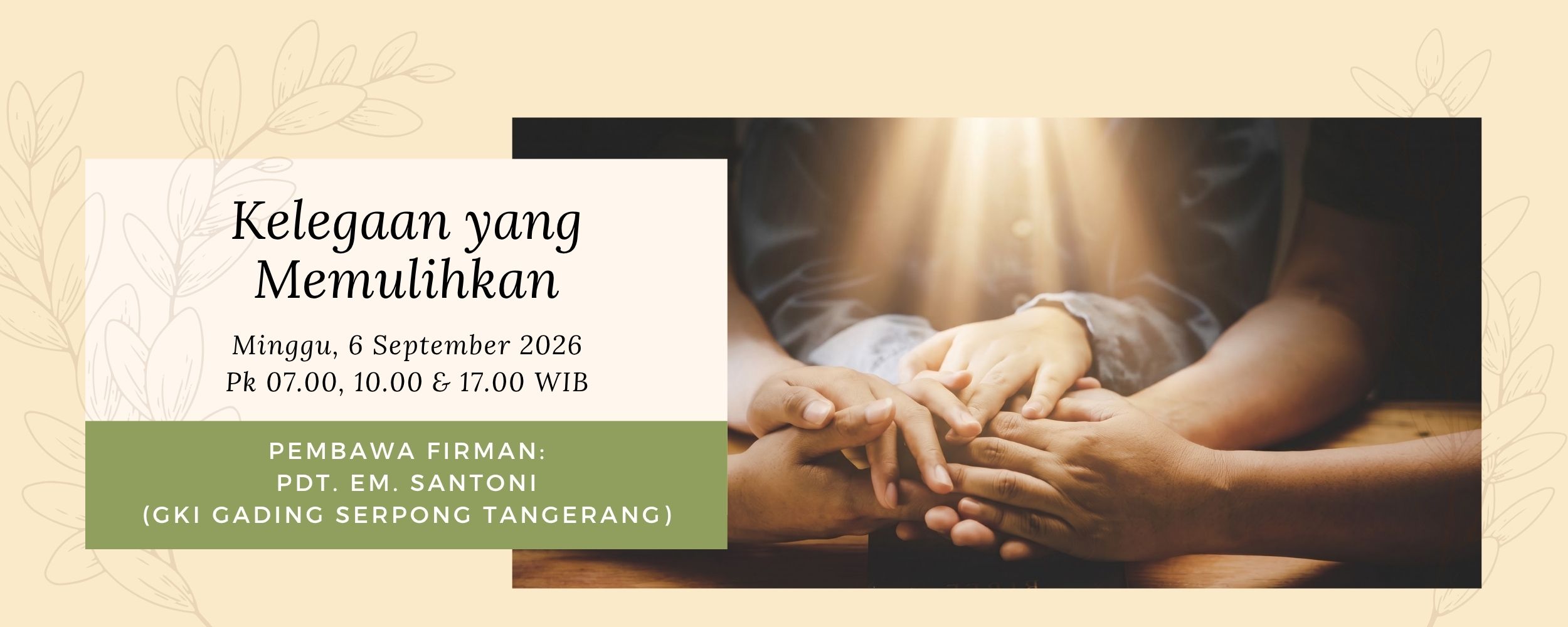 Banner Kelegaan yang Memulihkan