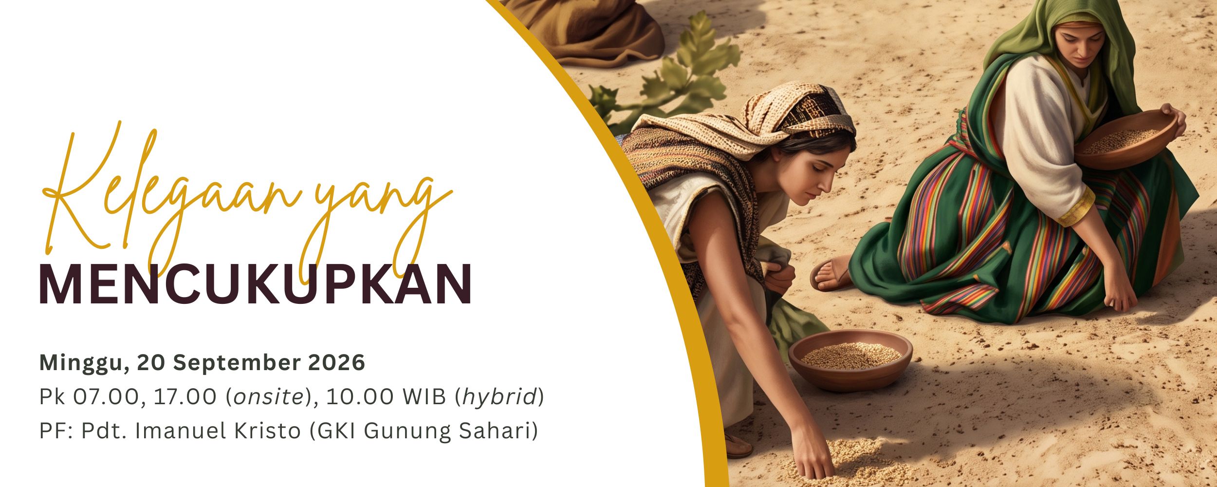 Banner Kelegaan yang Mencukupkan